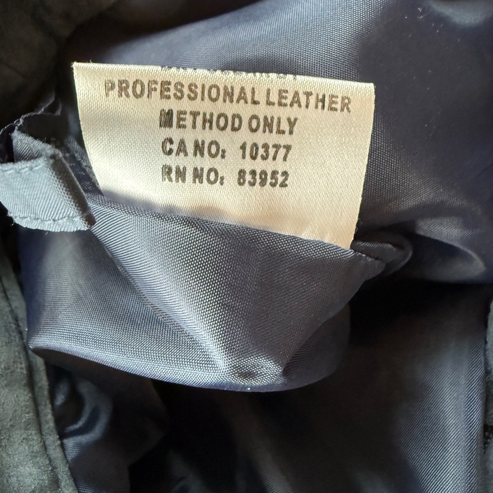 Blue Suede Cargo Pants - Picture 6 of 6